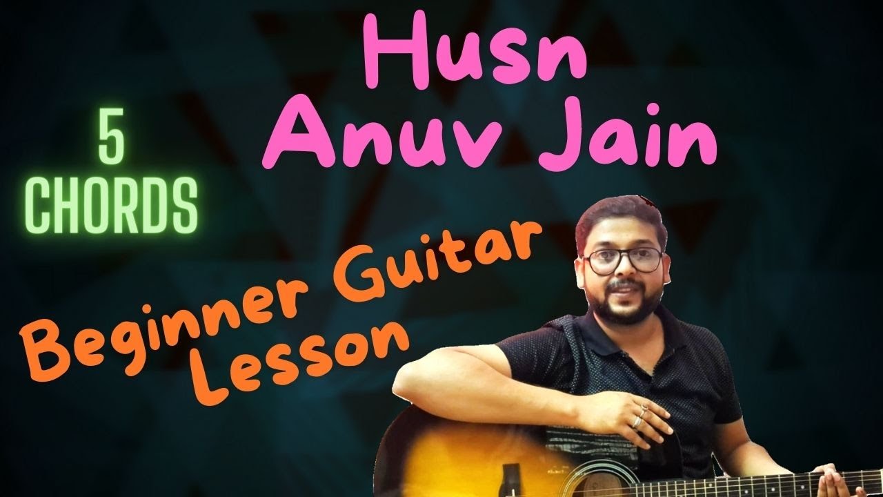 Easy Hindi songs on guitar for beginners Husn any one can play 😍 