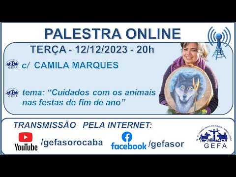 Assista: Palestra Online - c/ CAMILA MARQUES (12/12/2023)