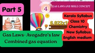 SSLC CHEMISTRY CHAPTER 4 GAS LAWS AND MOLE CONCEPT ENGLISH MEDIUM PART 5