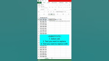 #shorts | Remove Dashes in Excel | #excelshorts #excelmagictricks #removedashes #exceltips#excel2022