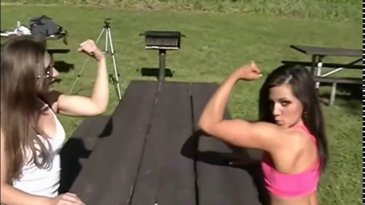 strong girls Allee & Emily armwrestling strength athlete YouTube