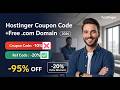 Hostinger Coupon Code 2026: Free Domain + SSL + 90% OFF Hosting Deal