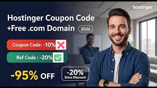 Hostinger Coupon Code 2026: Free Domain + SSL + 90% OFF Hosting Deal