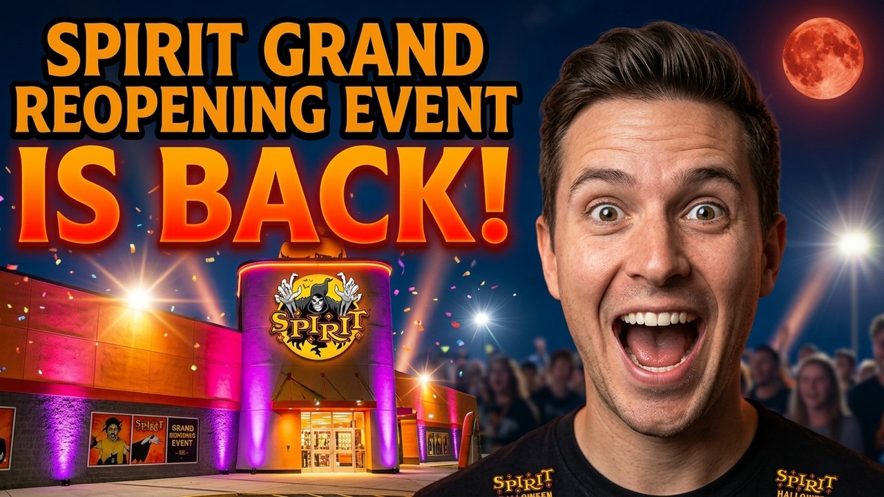 Video thumbnail — Greatest News Ever? Spirit Halloween Flagship Grand Opening 2026!