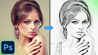 How to convert your Image into A Pencil Sketch in Photoshop 2022 in Hindi I Sketch Effect Photoshop