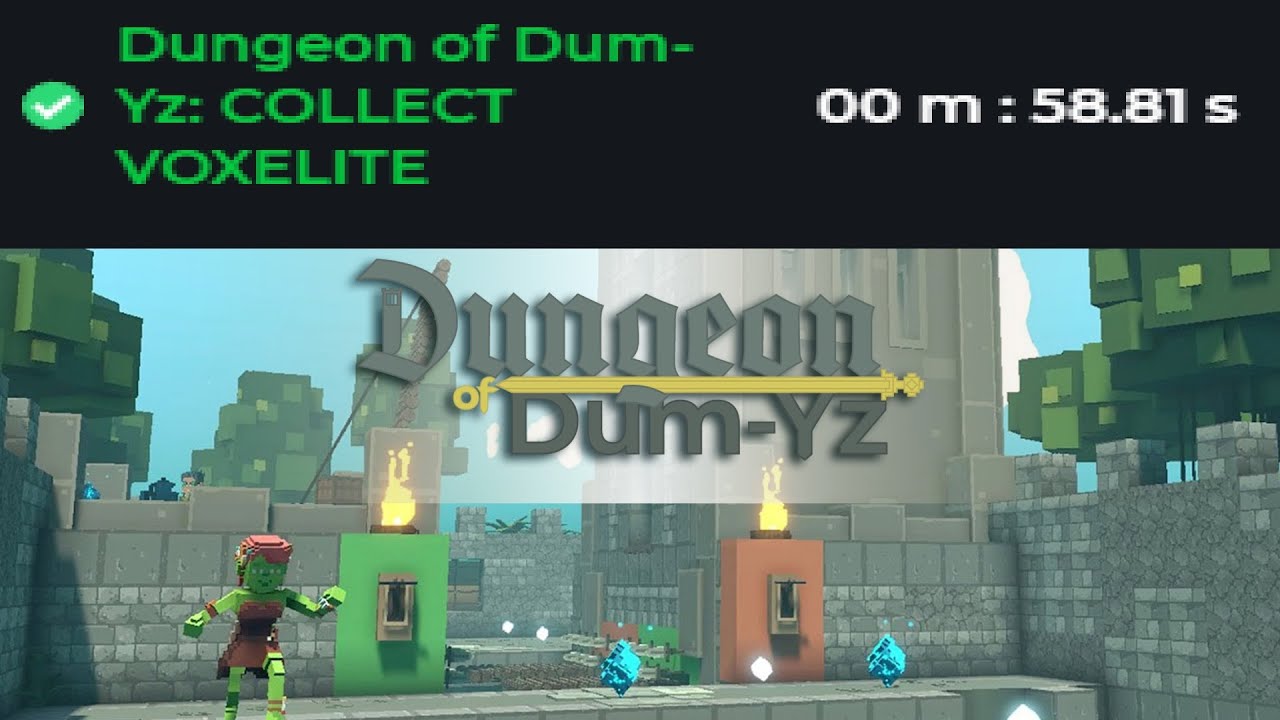 Sandbox - Dungeon of DUM-Yz Voxelite New Route Speedrun 