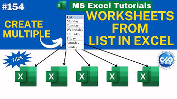 How To Create Multiple Worksheets From A List Of Cell Values