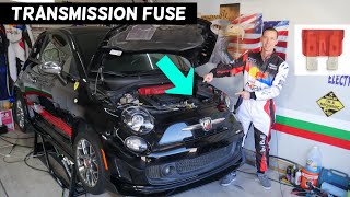 FIAT 500 AUTOMATIC TRANSMISSION FUSE LOCATION REPLACEMENT, TRANSMISSION DOES NOT SHIFT