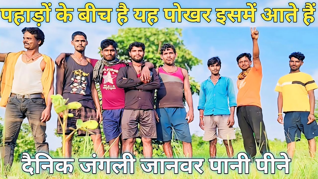 पहाड़ों के बीच है यह पोखर इसमें आते हैं दैनिक जंगली जानवर पानी पीने।