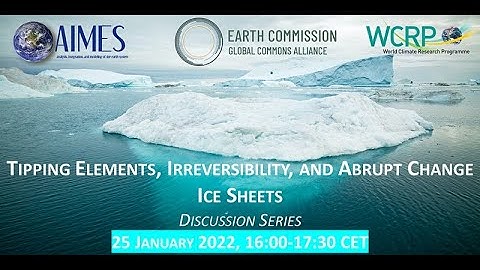 Tipping elements, irreversibility, and abrupt change in the Earth system - Ice Sheets (#4)