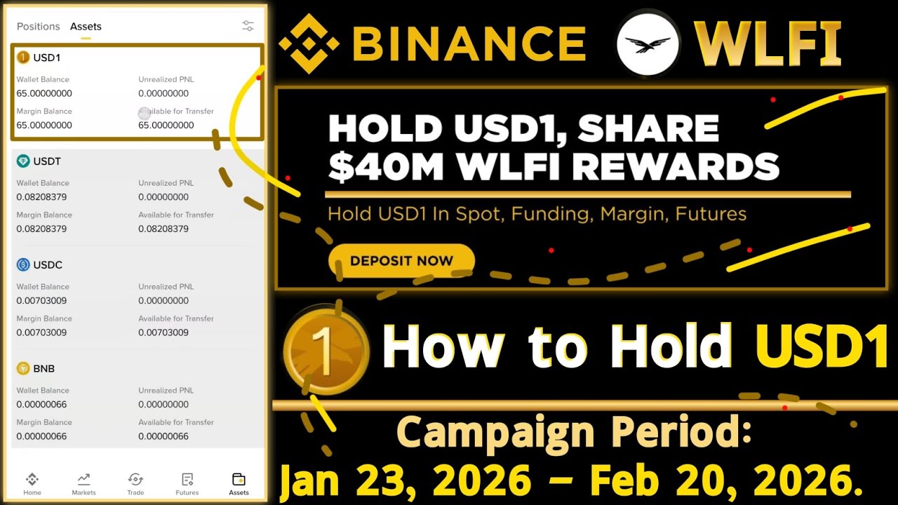 Binance WLFI Airdrop | How to Transfer and Hold USD1 - YouTube