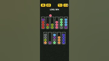 Ball Sort Puzzle Level 1974 🎯 All level without extra tube 😂 Game Walkthrough 😘