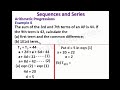 Sequences and Series: Lesson 1-Arithmetic Progression