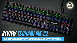 Review Tsunami MK-02 Outemu Blueswitch 104Keys Mechanical Keyboard By Hwrally