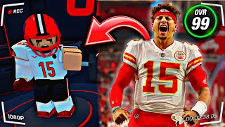 I Became Pat Mahomes In Ultimate Football...