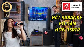 TEST HÁT KARAOKE THỰC TẾ TRÊN BỘ DÀN 4ACOUSTIC 21LIVE 641 VÀ SUB LIVE-115B: GIỌNG HÁT NHƯ CA SĨ!
