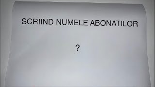 🔴SCRIIND NUMELE ABONAȚILOR… DAR MAI SPECIAL!