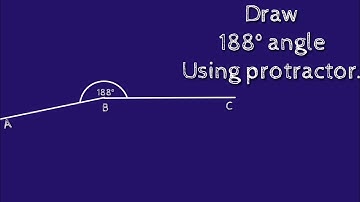 How to draw 188 degree angle using protractor. shsirclasses.