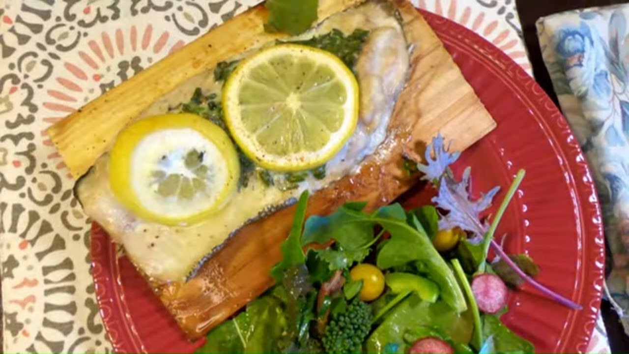 How to Grill Bass on a Cedar Plank YouTube