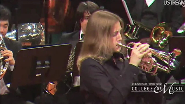 Beth Peroutka Trumpet/ Cornet solo with UNT Brass Band