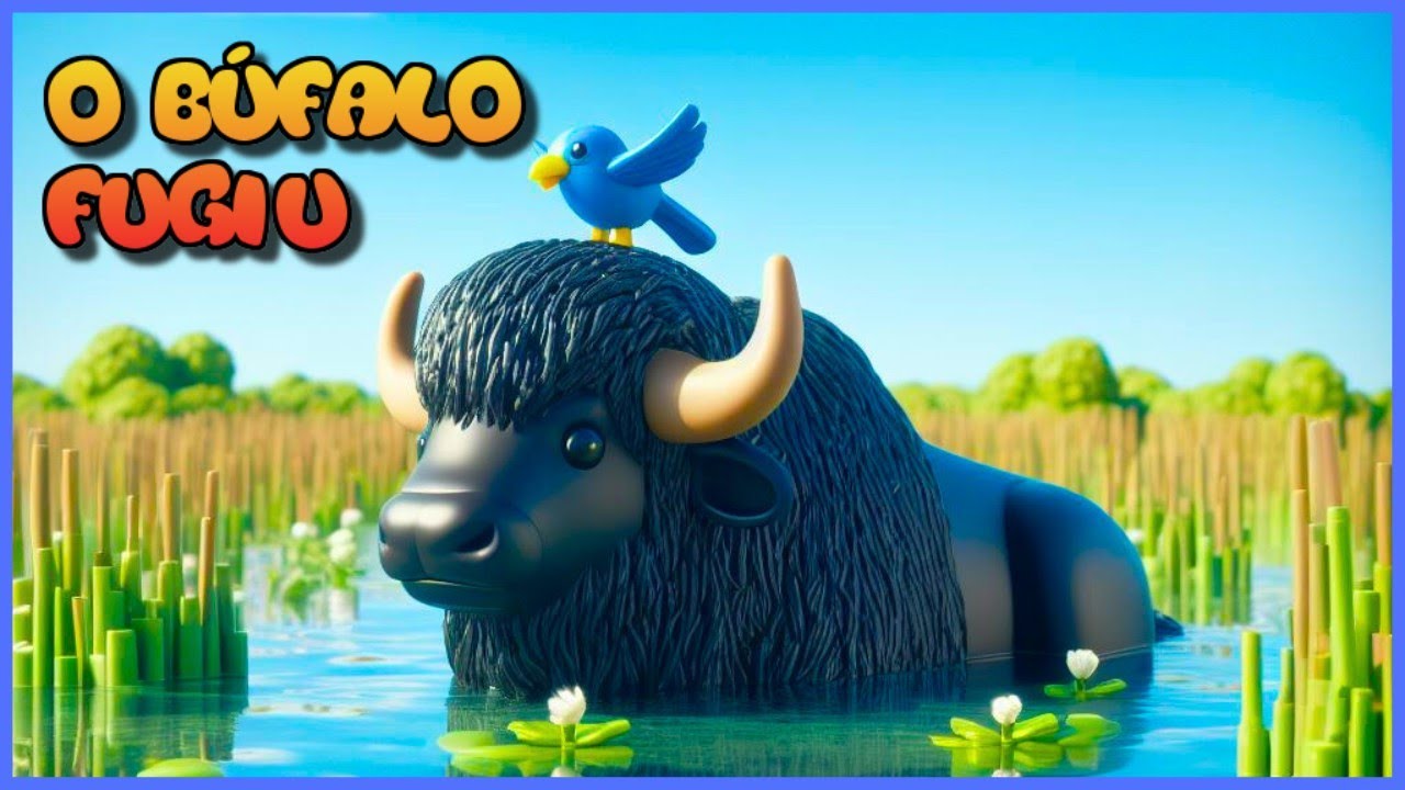 Fazenda de Brinquedo O BÚFALO FUGIU PARA O LAGO