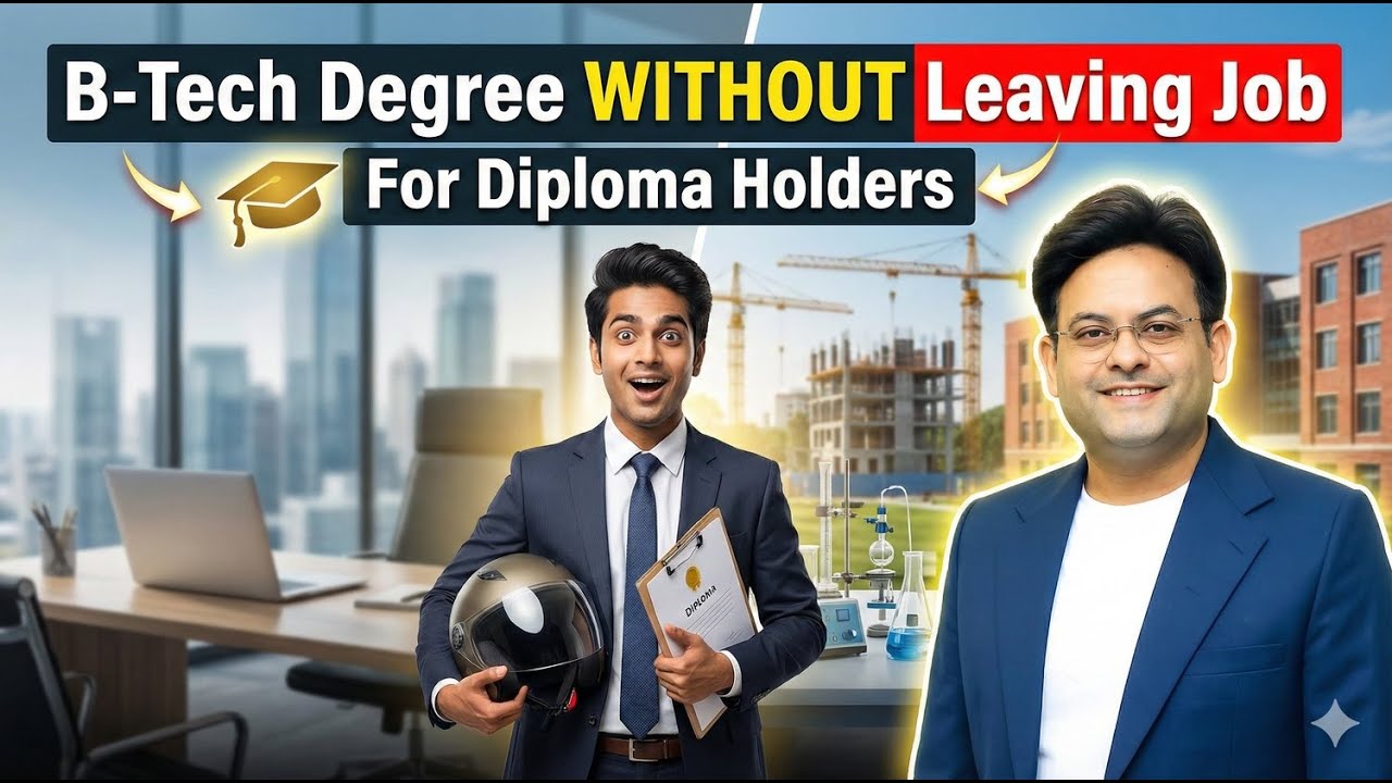 B Tech degree without leaving your job II for Diploma holders