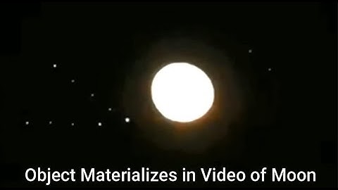 From the UFO Casebook Archives... Objects Form Pattern on Video of Moon