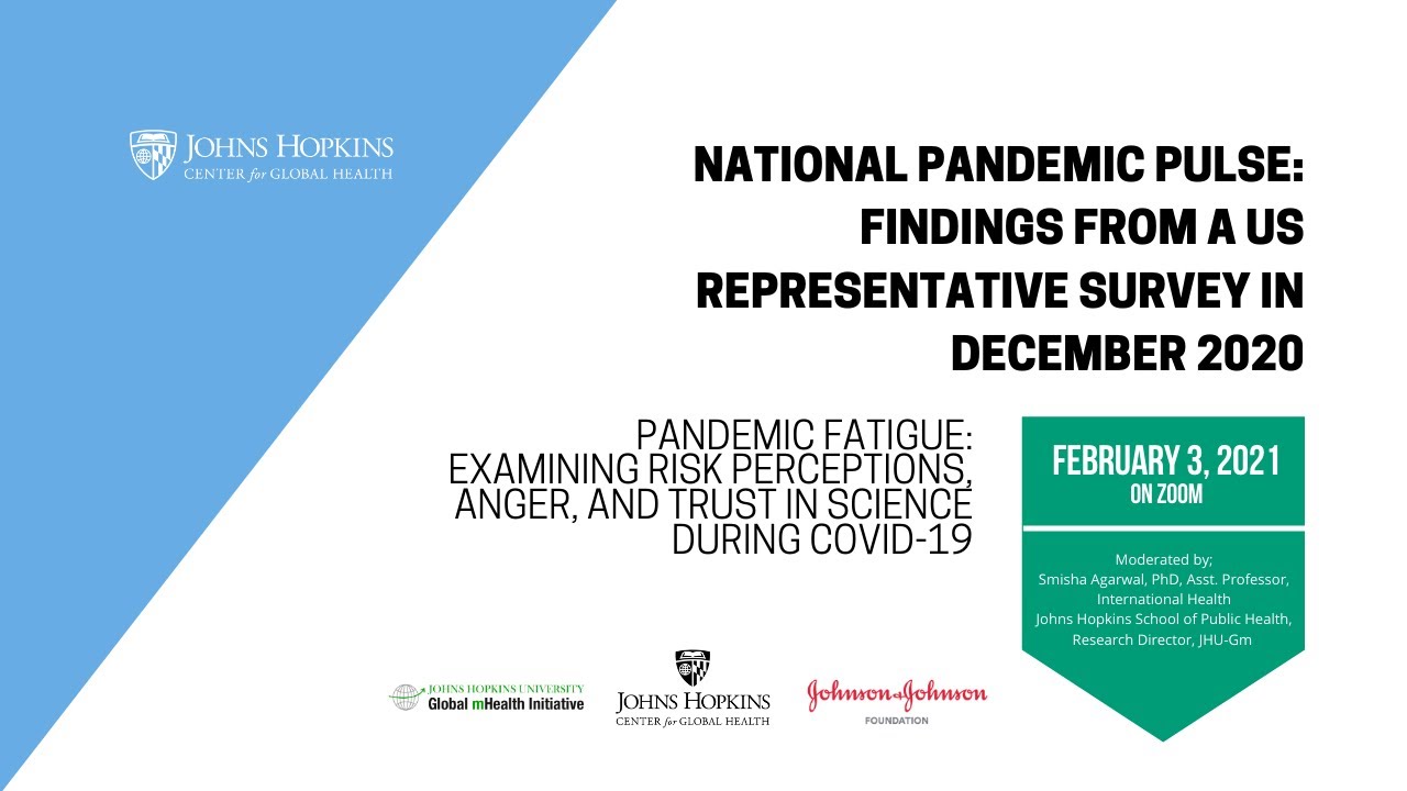 National Pandemic Pulse Round 2, Part 1: Findings from a US Representative Survey in December 2020