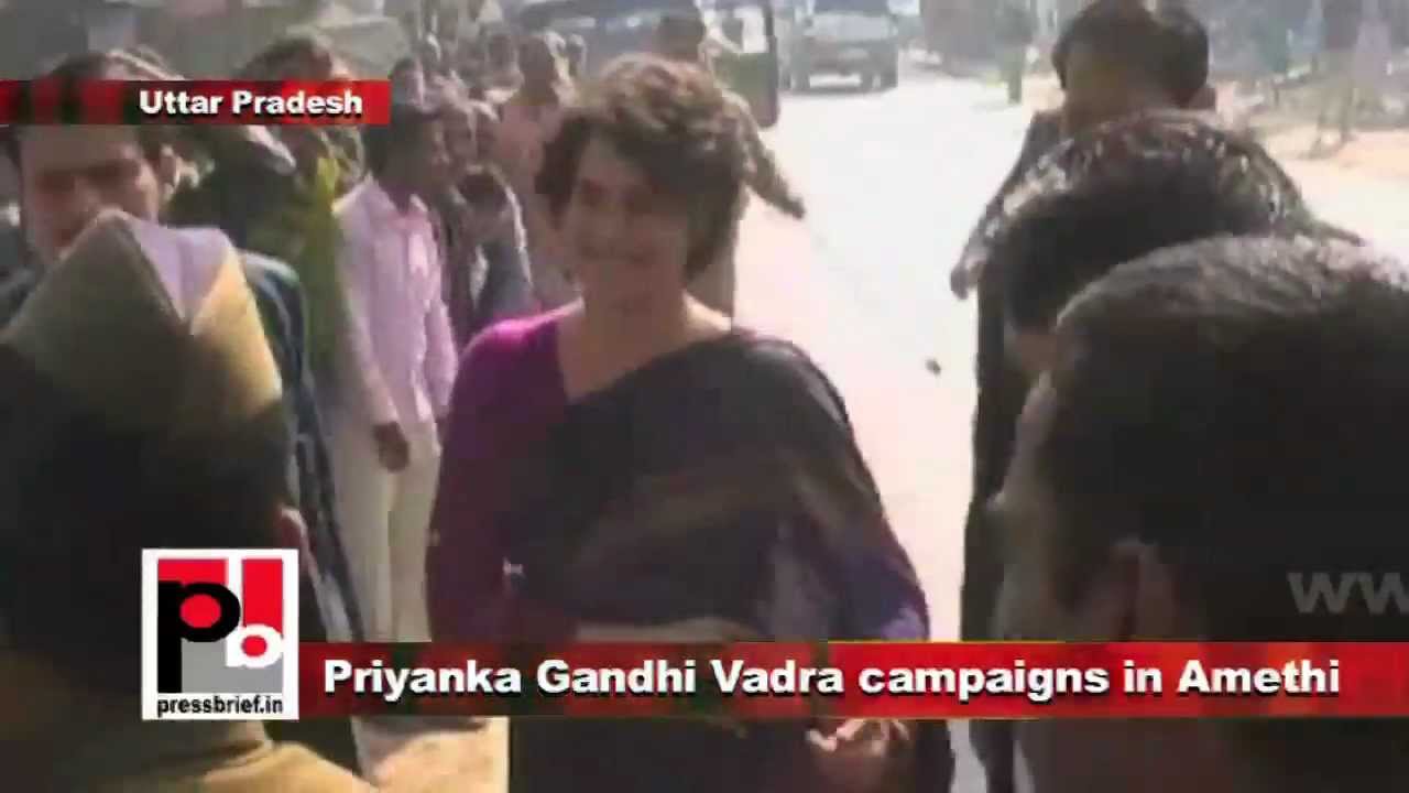 Priyanka Gandhi Vadra campaigns for Congress in Amethi