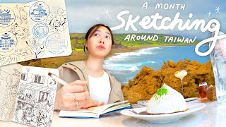 I Sketched Around Taiwan For A Month ✏️🩷 cafe hopping, creative parks, hiking, & hair dye!