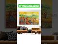 Arttree.com.au | Buy 3 Panel Canvas Painting l Split Artwork #viralshorts #canvaspainting #artworks