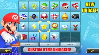 How to Unlock Custom Items in Mario Kart 8 Deluxe!