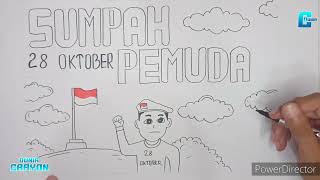 MENGGAMBAR POSTER - HARI SUMPAH PEMUDA 28 OKTOBER