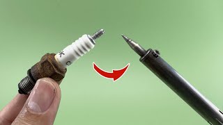 Place the Spark Plug into the Electric Soldering Iron and Admire the Results
