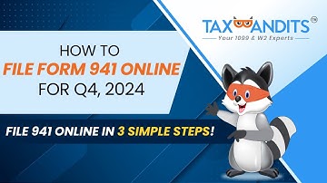 How to File Form 941 Online for Q4, 2024