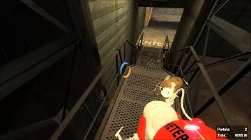[Portal 2] Speedrun of Propulsion Intro in 16.06s (rank 43)