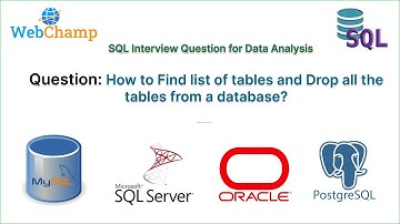SQL Que 10: How to List and Drop All Tables from a Database in SQL || Advance SQL Practice