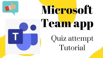 How to attend quiz in Microsoft team app#microsoftteamapp