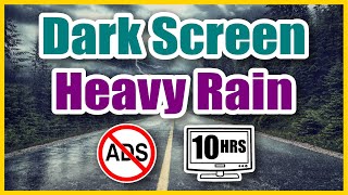 Dark Screen with Heavy Rain to Calm your Dog by Nature Walk 1,378 views 2 years ago 10 hours