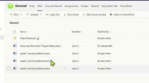 Microsoft Teams   Accessing Class Materials