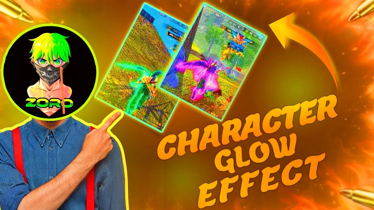 How  to make character glow effect like zoro ff 😱 | how to make glow effect like zoro ff