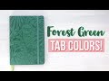 2020 forest green passion planner  what tabs match