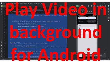 How to keep playing video in background by creating a foreground process for your Android App?