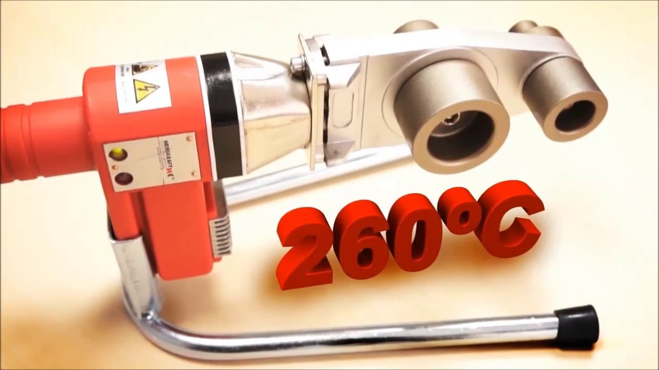 Сварочные аппараты для полипропиленовых труб Heisskraft - YouTube