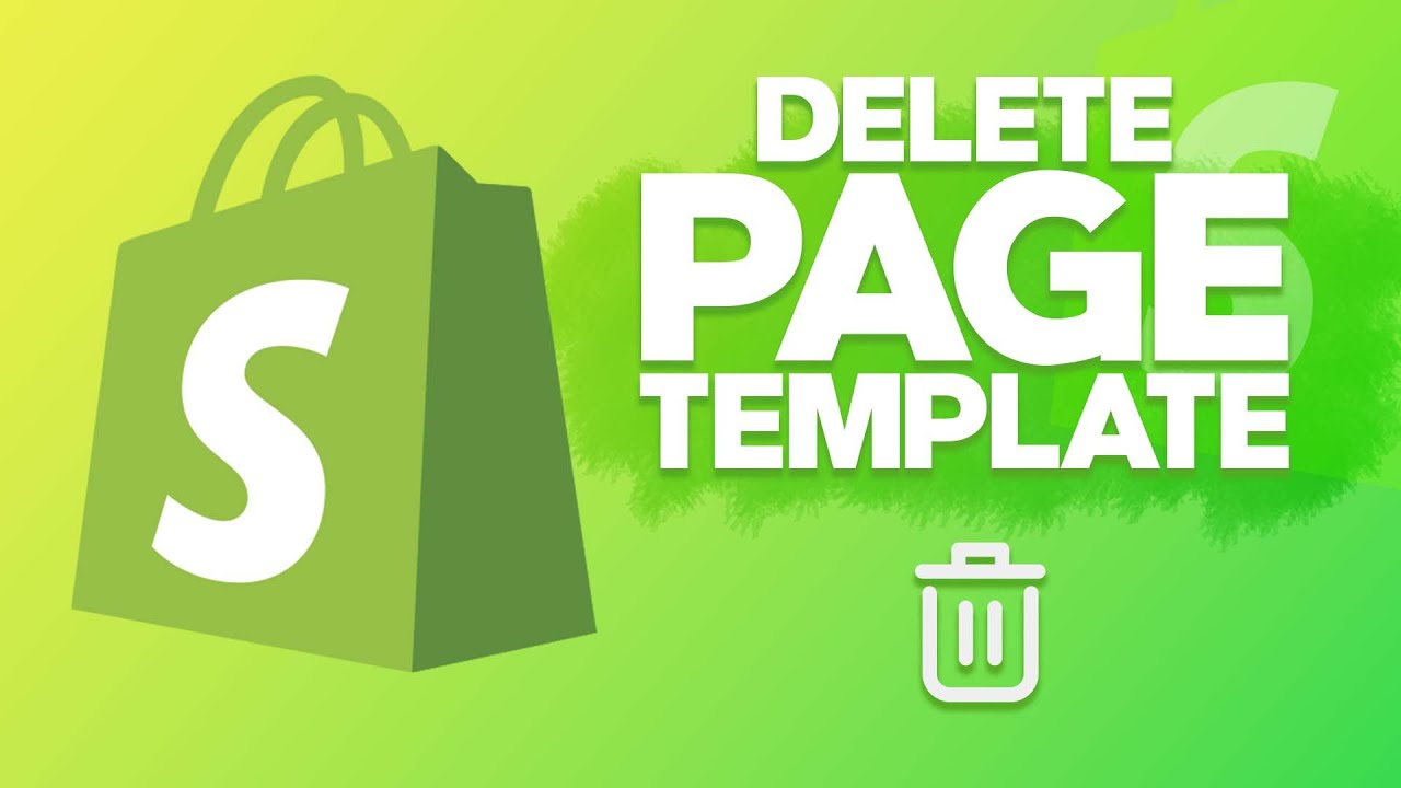 How To Delete A Page Template (FAST!) - YouTube