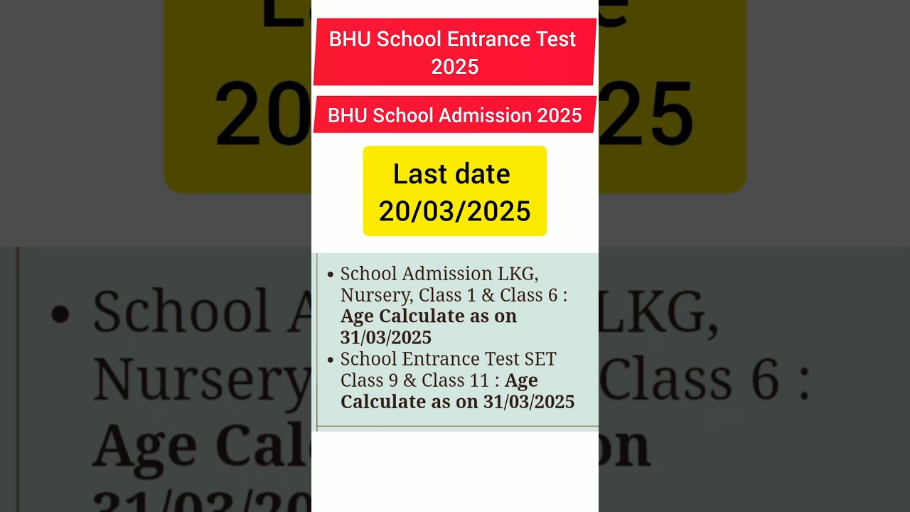 BHU SET Notification Out 