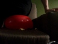 Red Balloon Side View Sit Pop