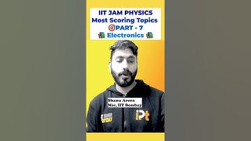 IIT JAM physics paper analysis part-7 Electronics 🔥 #iitjam