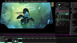 3D Visuals Pack 230  - Single Visuals with audio