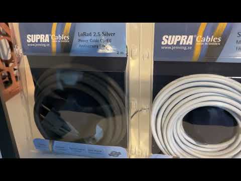 Supra cables lorad silver and supra cables sublink subwoofer cable good for active subwoofer